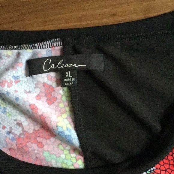 $8💘Sale Calessa black red tunic multimedia print - Picture 4 of 5